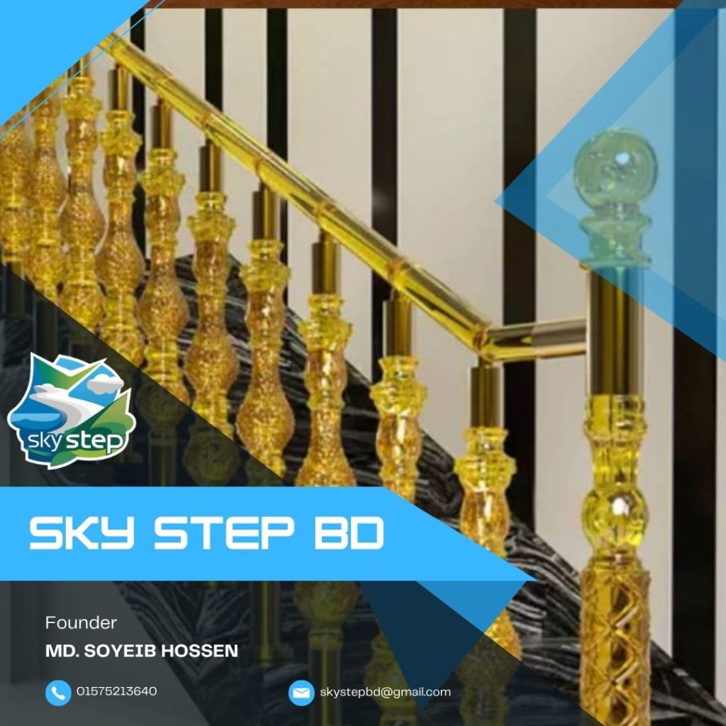 glass railing skystep stair railing glass work railing modern railing perfect railing (5)