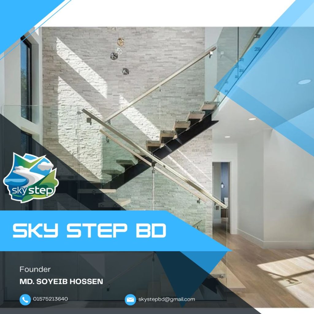 glass railing skystep stair railing glass work railing modern railing perfect railing (6)